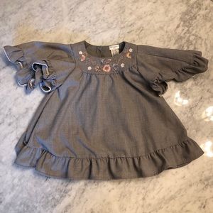 Embroidered Max Studio top